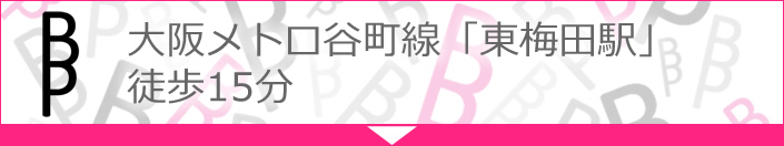 大阪メトロ谷町線「東梅田駅」 徒歩15分