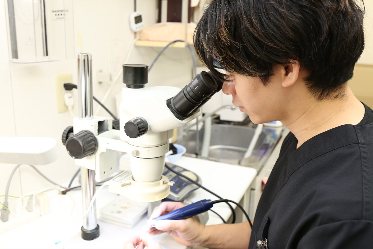 セラミストのひと手間で、2時間で自然な前歯に